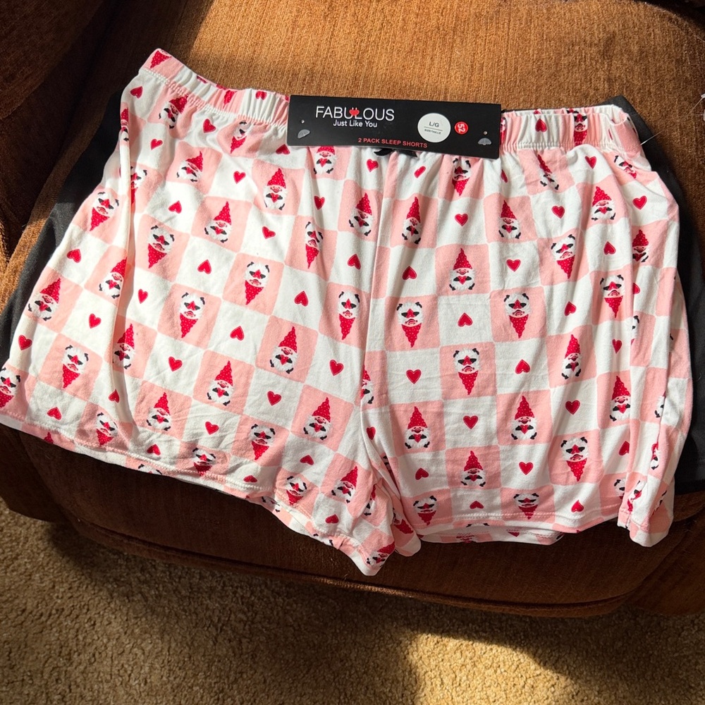 NWT - Fabulous 2-pack women’s Sleep Shorts - size large